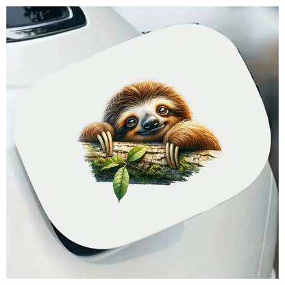 Sloth Brown Animal Tree Leaf Vinyl Sticker Decal
