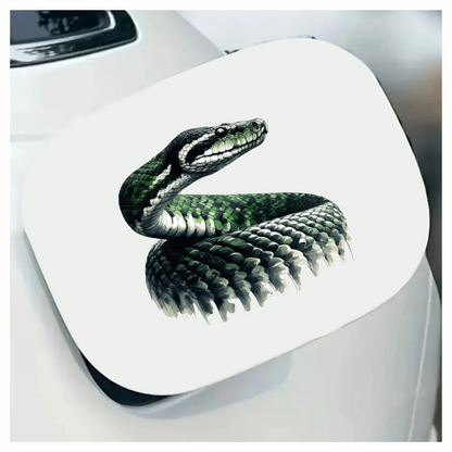 Green Snake Realistic Reptile Scales Glossy Vinyl Sticker Decal