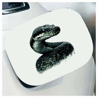 Black Snake Serpent Glossy Scales Sharp Vinyl Sticker Decal