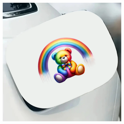 Rainbow Bear Colorful Teddy Vinyl Sticker Decal