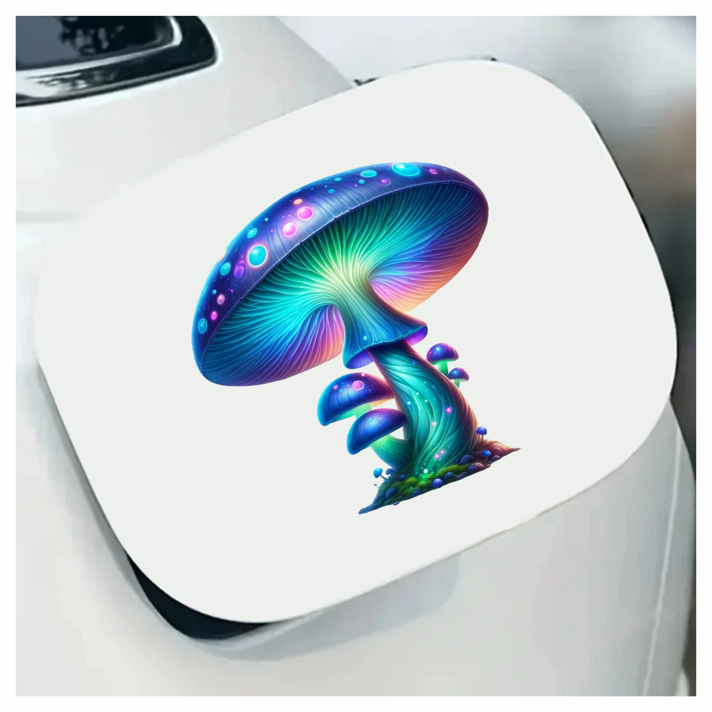 Mushroom Blue Glowing Fungi Forest Vinyl Sticker Decal