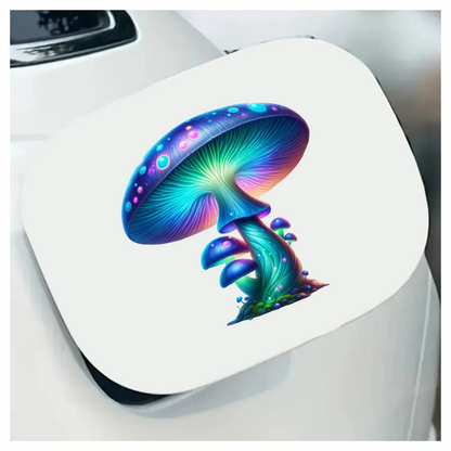 Mushroom Blue Glowing Fungi Forest Vinyl Sticker Decal