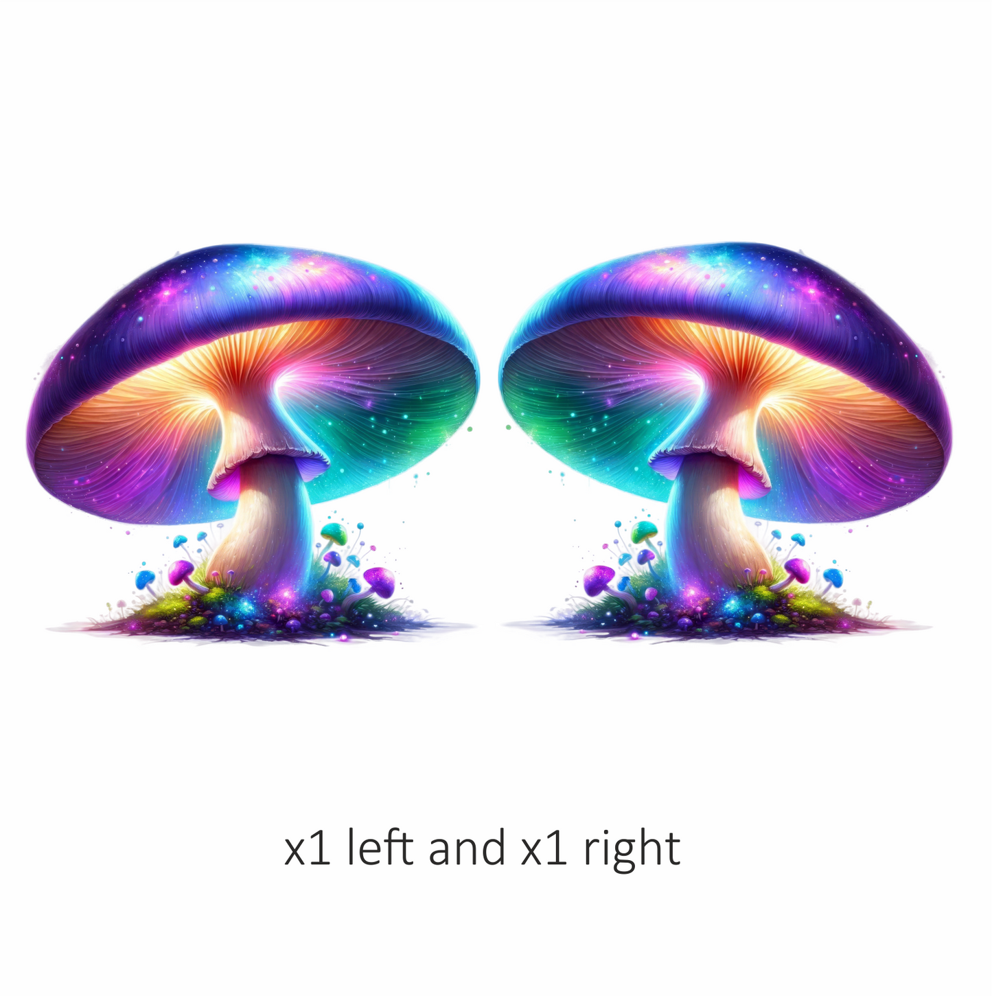 Mushroom Colorful Glow Fantasy Forest Vinyl Sticker Decal