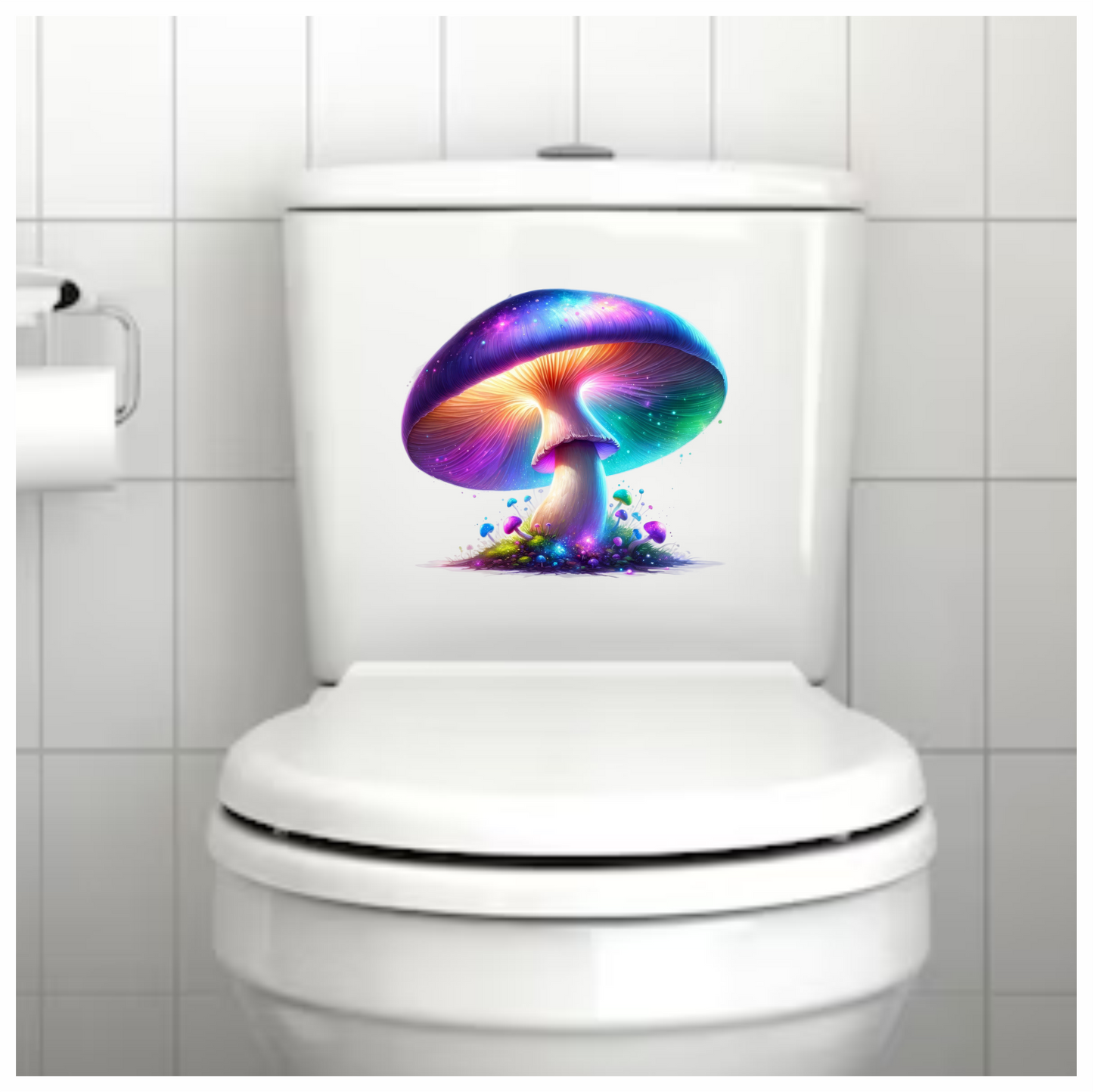 Mushroom Colorful Glow Fantasy Forest Vinyl Sticker Decal
