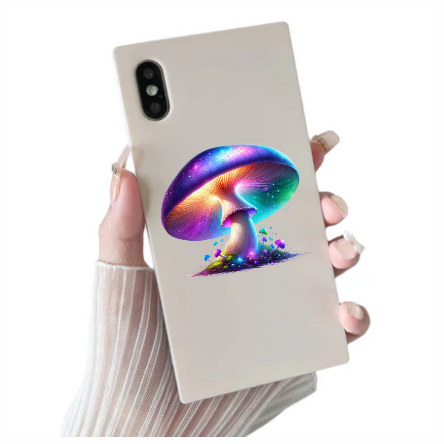 Mushroom Colorful Glow Fantasy Forest Vinyl Sticker Decal