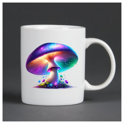 Mushroom Colorful Glow Fantasy Forest Vinyl Sticker Decal