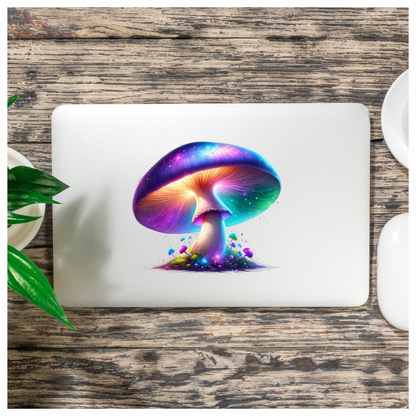Mushroom Colorful Glow Fantasy Forest Vinyl Sticker Decal