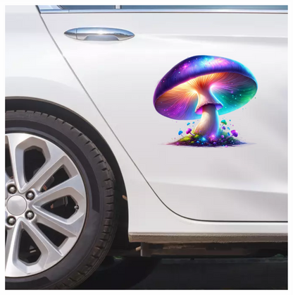 Mushroom Colorful Glow Fantasy Forest Vinyl Sticker Decal