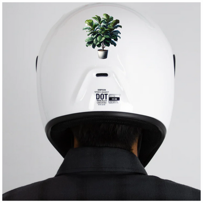 Fiddle Leaf Plant Green Vinyl Sticker Decal