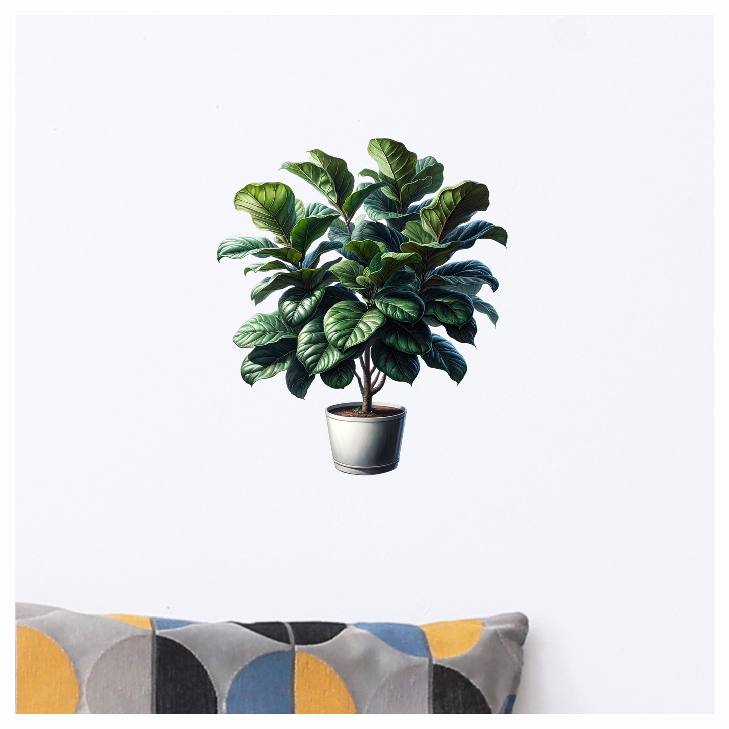 Bonsai Tree Green Pot Grass Vinyl Sticker Decal