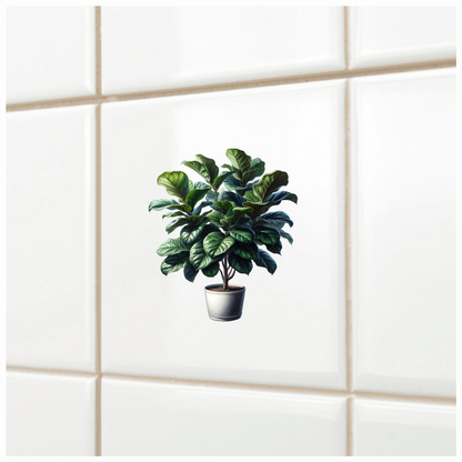 Bonsai Tree Green Pot Grass Vinyl Sticker Decal