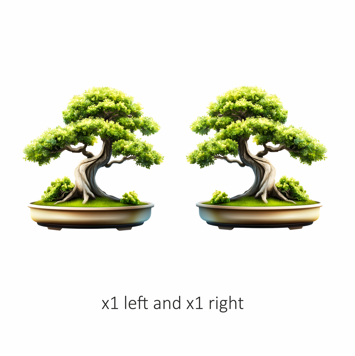 Tree Green Pot Bonsai Nature Vinyl Sticker Decal