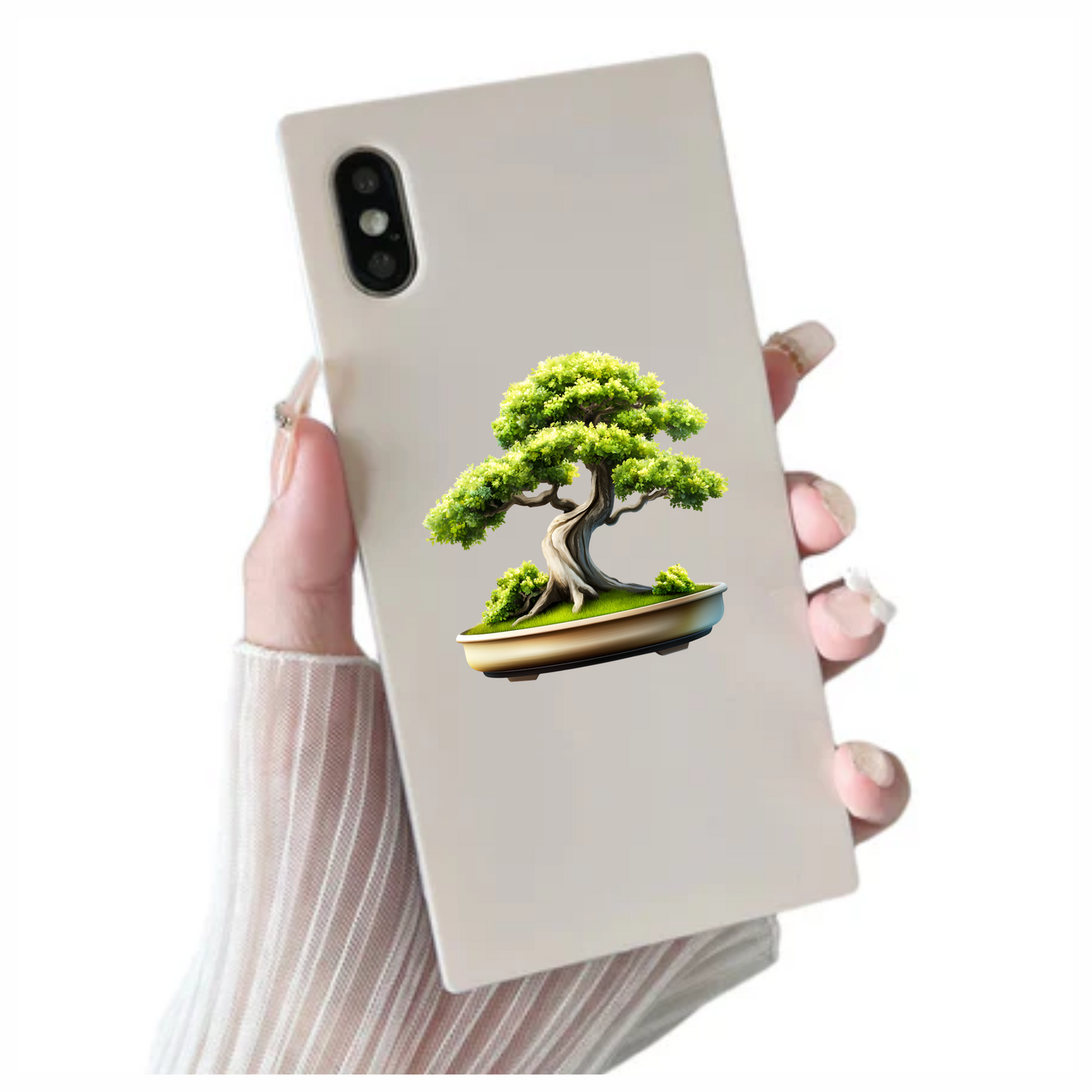 Tree Green Pot Bonsai Nature Vinyl Sticker Decal