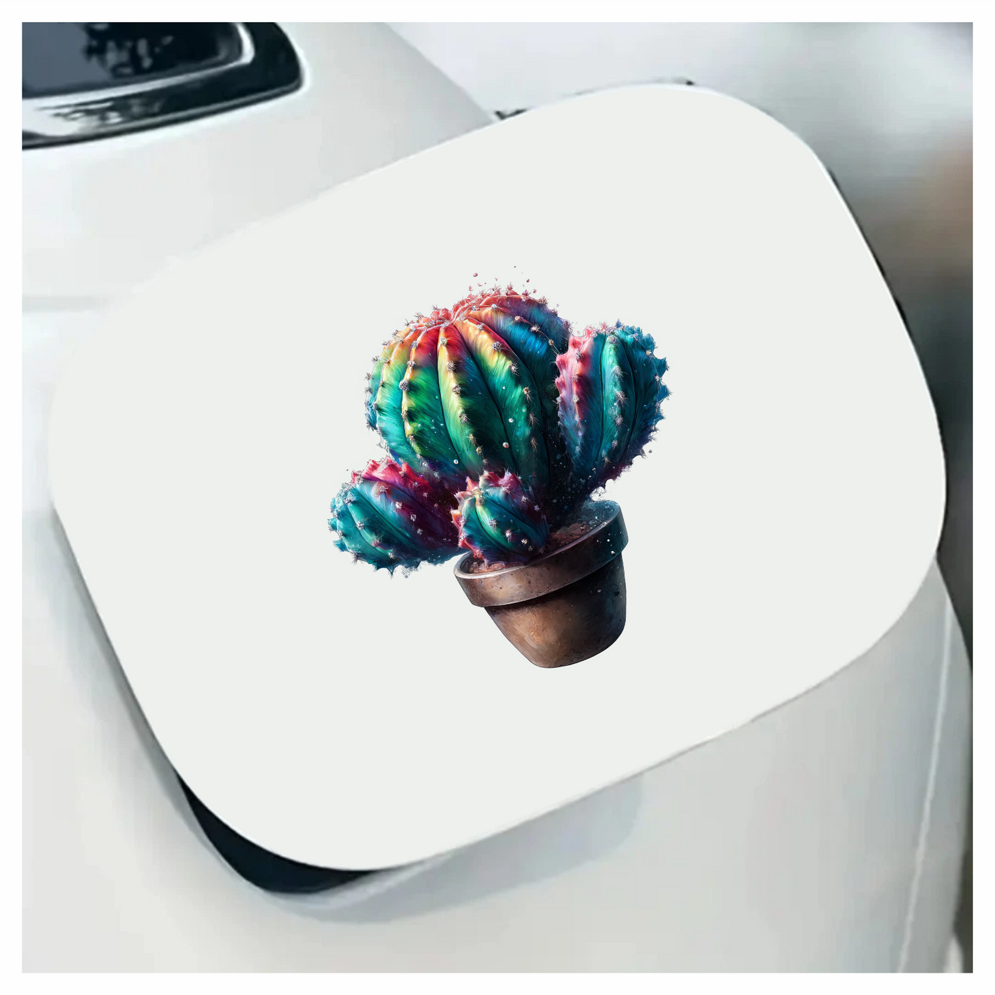 Cactus Colorful Pot Plant Vinyl Sticker Decal