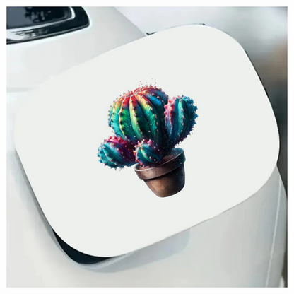 Cactus Colorful Pot Plant Vinyl Sticker Decal