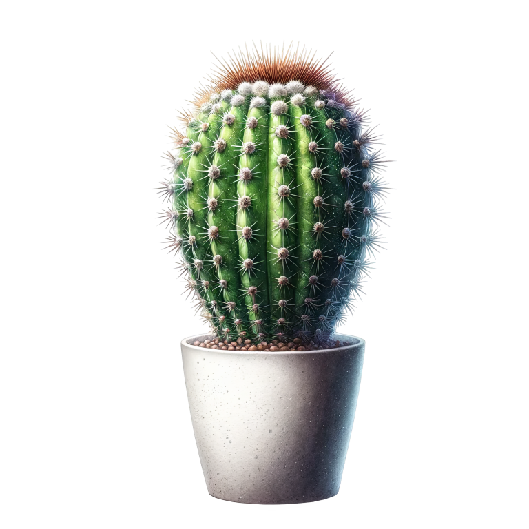 Cactus Green Pot Spiky Plant Vinyl Sticker Decal