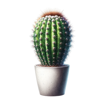 Cactus Green Pot Spiky Plant Vinyl Sticker Decal