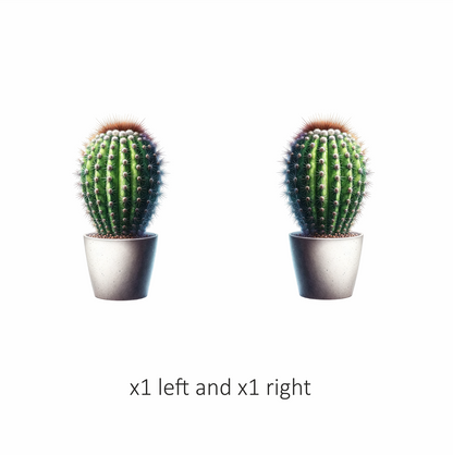 Cactus Green Pot Spiky Plant Vinyl Sticker Decal