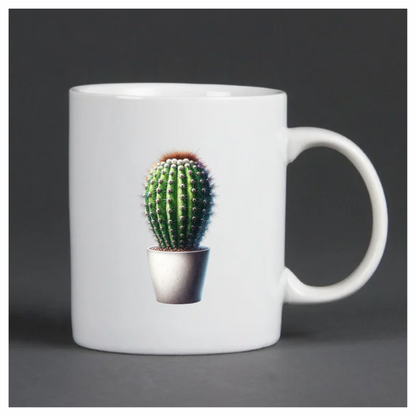 Cactus Green Pot Spiky Plant Vinyl Sticker Decal