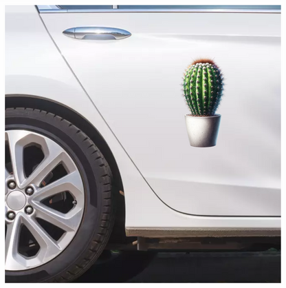 Cactus Green Pot Spiky Plant Vinyl Sticker Decal