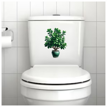 Green Plant Pot Succulent Simple Vinyl Sticker Decal