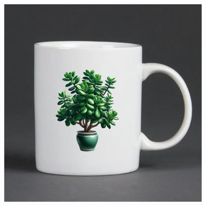 Green Plant Pot Succulent Simple Vinyl Sticker Decal