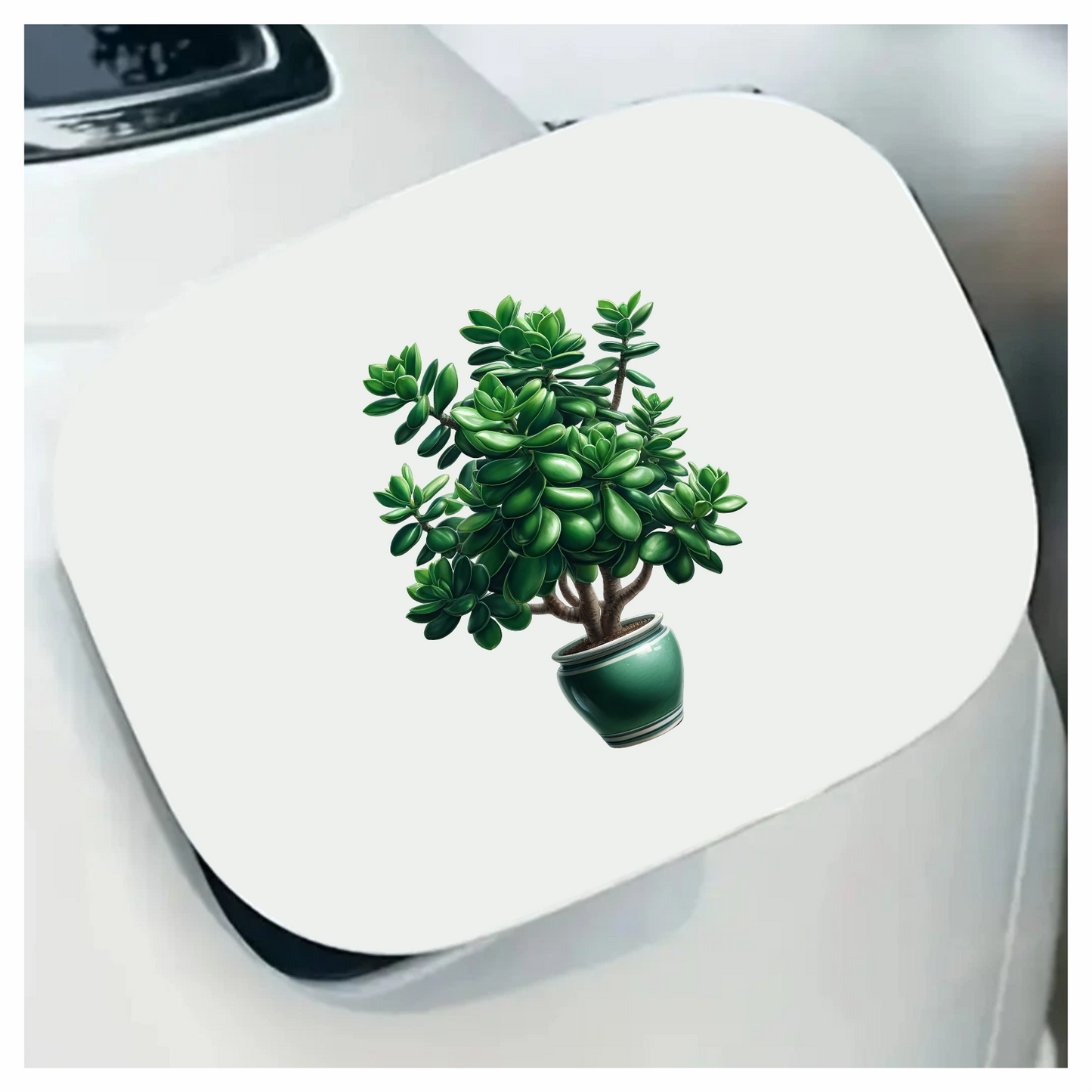 Green Plant Pot Succulent Simple Vinyl Sticker Decal