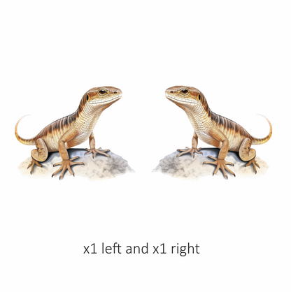 Lizard Brown Desert Skink Animal Sticker Vinyl Sticker Decal