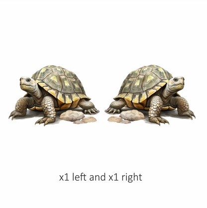 Tortoise Yellow Shell Rocks Vinyl Sticker Decal