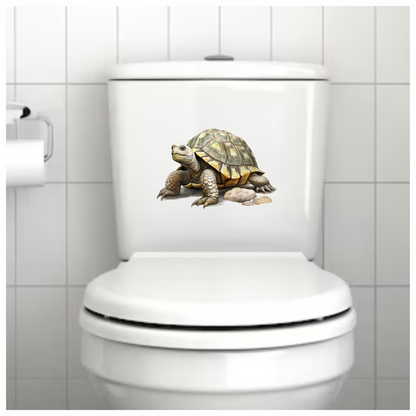 Tortoise Yellow Shell Rocks Vinyl Sticker Decal