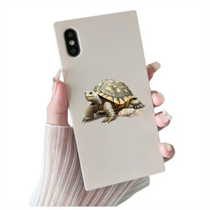 Tortoise Yellow Shell Rocks Vinyl Sticker Decal
