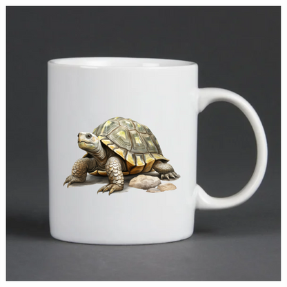Tortoise Yellow Shell Rocks Vinyl Sticker Decal