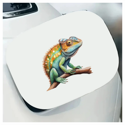 Chameleon Green Reptile Branch Vinyl Sticker Decal