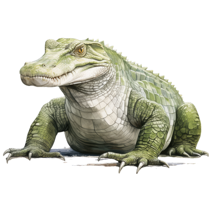 Green Alligator Reptile Scales Strong Vinyl Sticker Decal