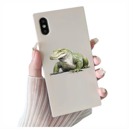 Green Alligator Reptile Scales Strong Vinyl Sticker Decal