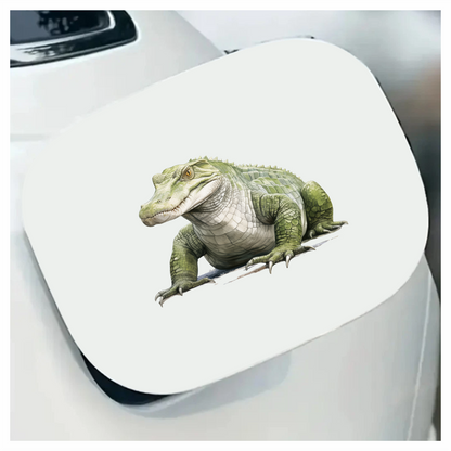 Green Alligator Reptile Scales Strong Vinyl Sticker Decal