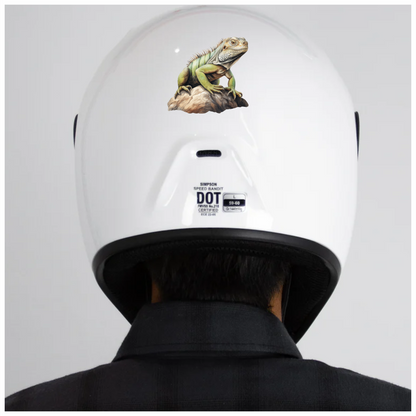 Iguana Green Rock Reptile Scales Texture Vinyl Sticker Decal
