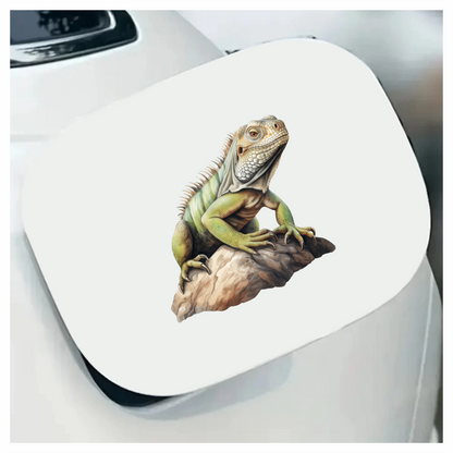 Iguana Green Rock Reptile Scales Texture Vinyl Sticker Decal