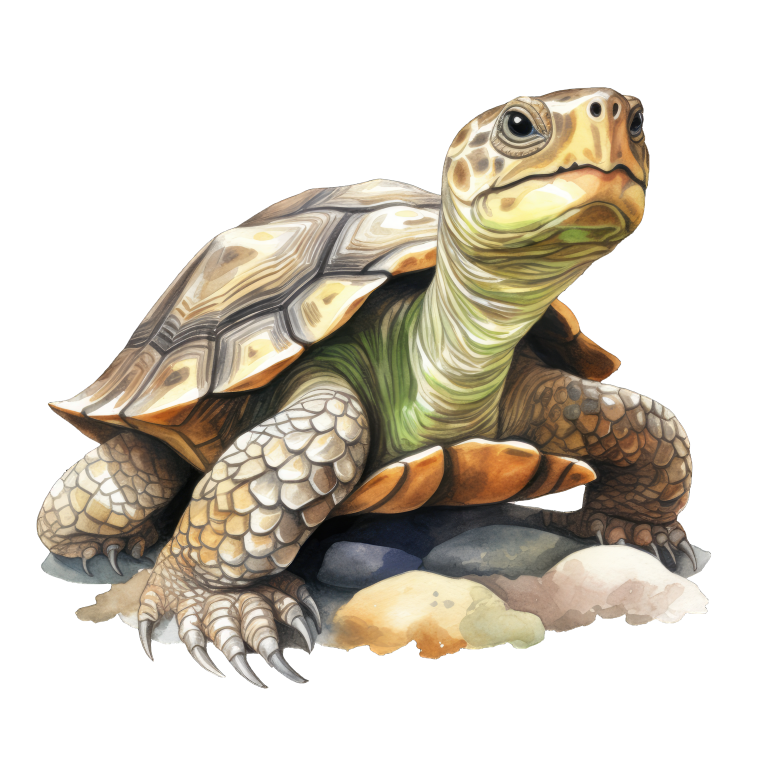Turtle Green Desert Vinyl Sticker Decal