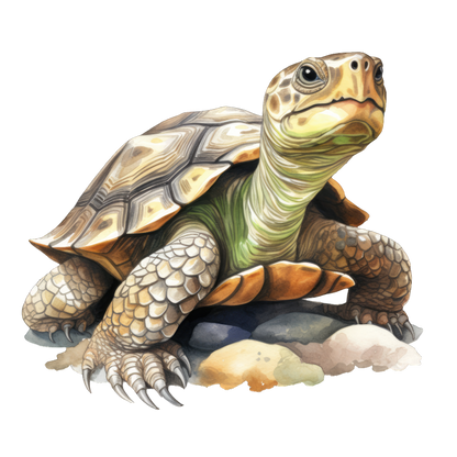 Turtle Green Desert Vinyl Sticker Decal