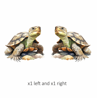 Turtle Green Desert Vinyl Sticker Decal