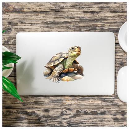 Turtle Green Desert Vinyl Sticker Decal