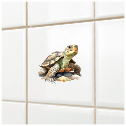 Turtle Green Desert Vinyl Sticker Decal