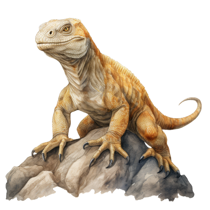 Iguana Brown Rock Vinyl Sticker Decal