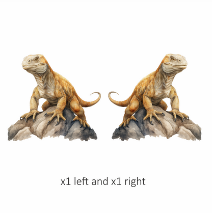 Iguana Brown Rock Vinyl Sticker Decal