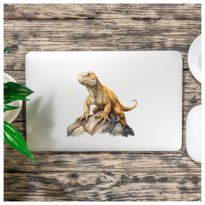 Iguana Brown Rock Vinyl Sticker Decal