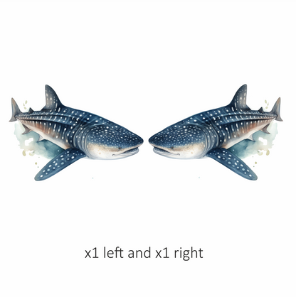 Whale Shark Blue Ocean Vinyl Sticker Decal