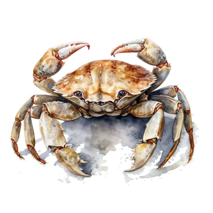 Crab Brown Animal Sea Vinyl Sticker Decal