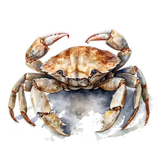 Crab Brown Animal Sea Vinyl Sticker Decal