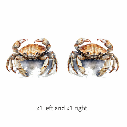 Crab Brown Animal Sea Vinyl Sticker Decal